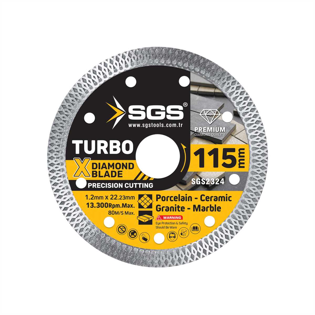TURBO ELMAS HASSAS KESİCİ (115*1,2 MM)